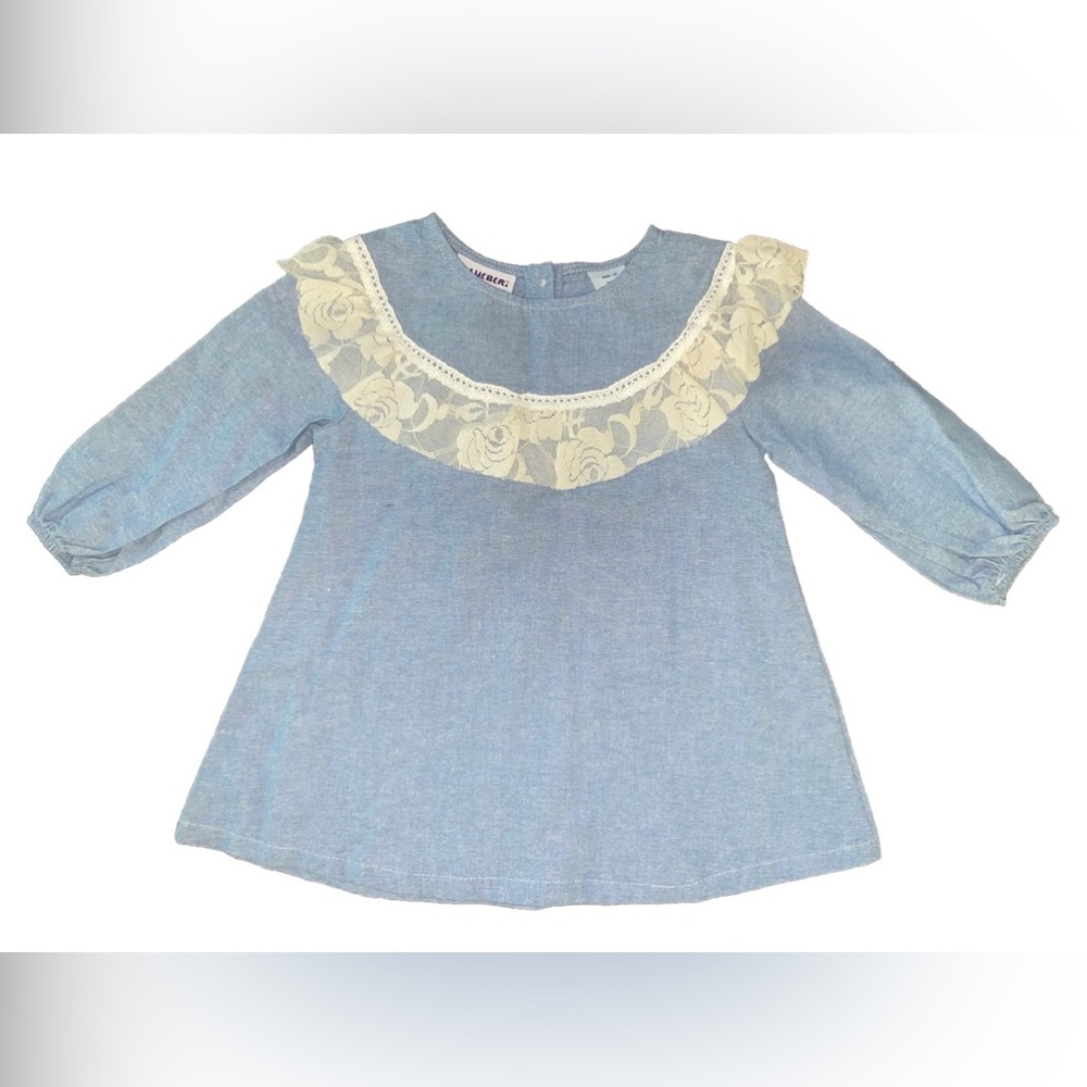 NWOT Girls 2T 100% Cotton Long Sleeve Top **very light & breathable!**